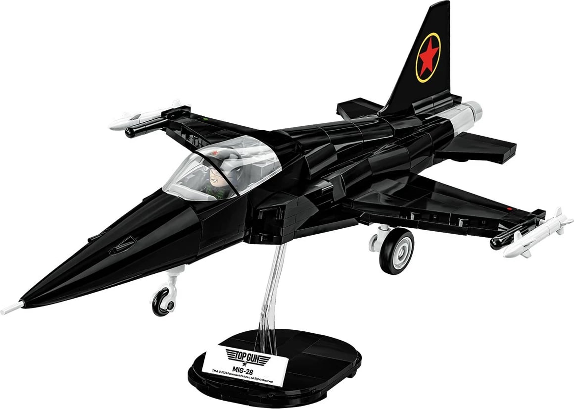 Set blloqe Cobi Klocki Top Gun MiG-28, 332 pjesë, i zi