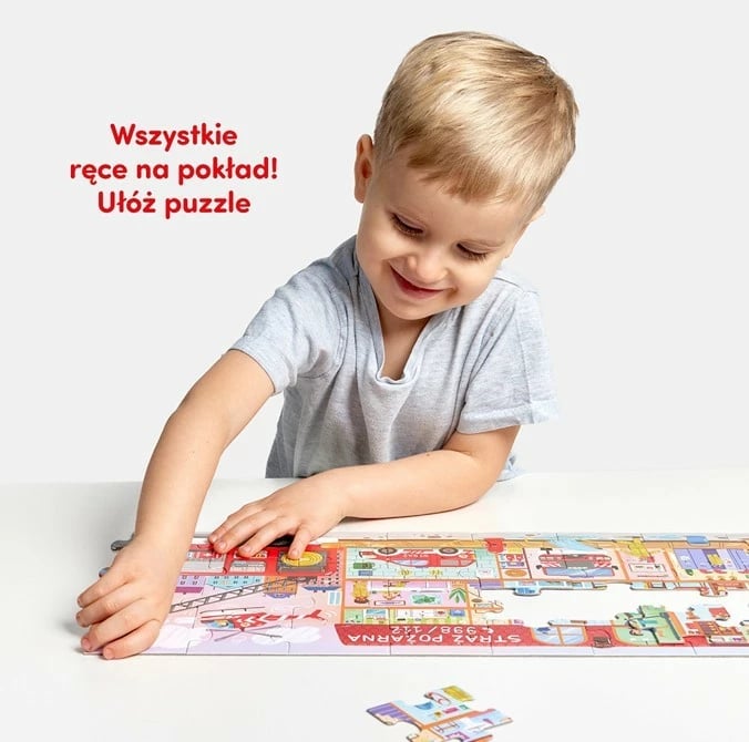 Puzzle edukativ CzuCzu How the Fire Brigade Works, 40 pjesë, për fëmijë