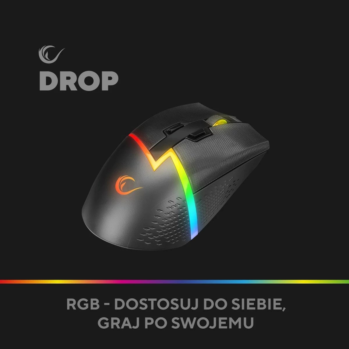 Maus Rampage DROP M3 RGB 1000Hz, i zi