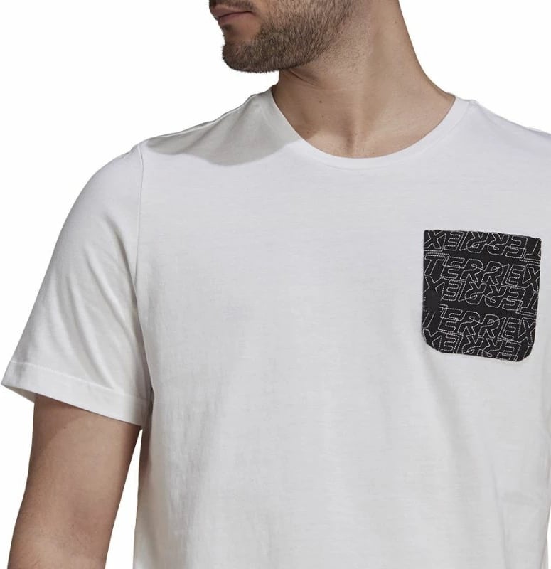 Maicë adidas për meshkuj, e bardhë