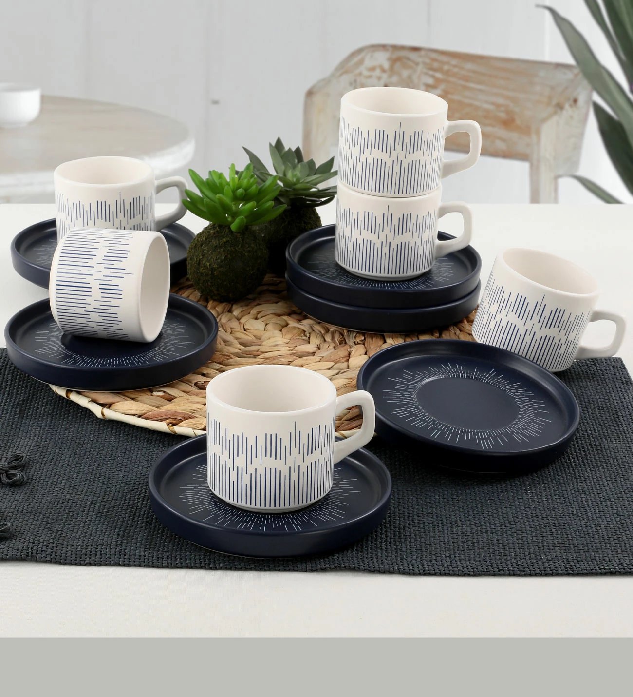 Set filxhanash kafeje (12 copë), Hermia Concept, TC038012F9RXA046100MATCS00
