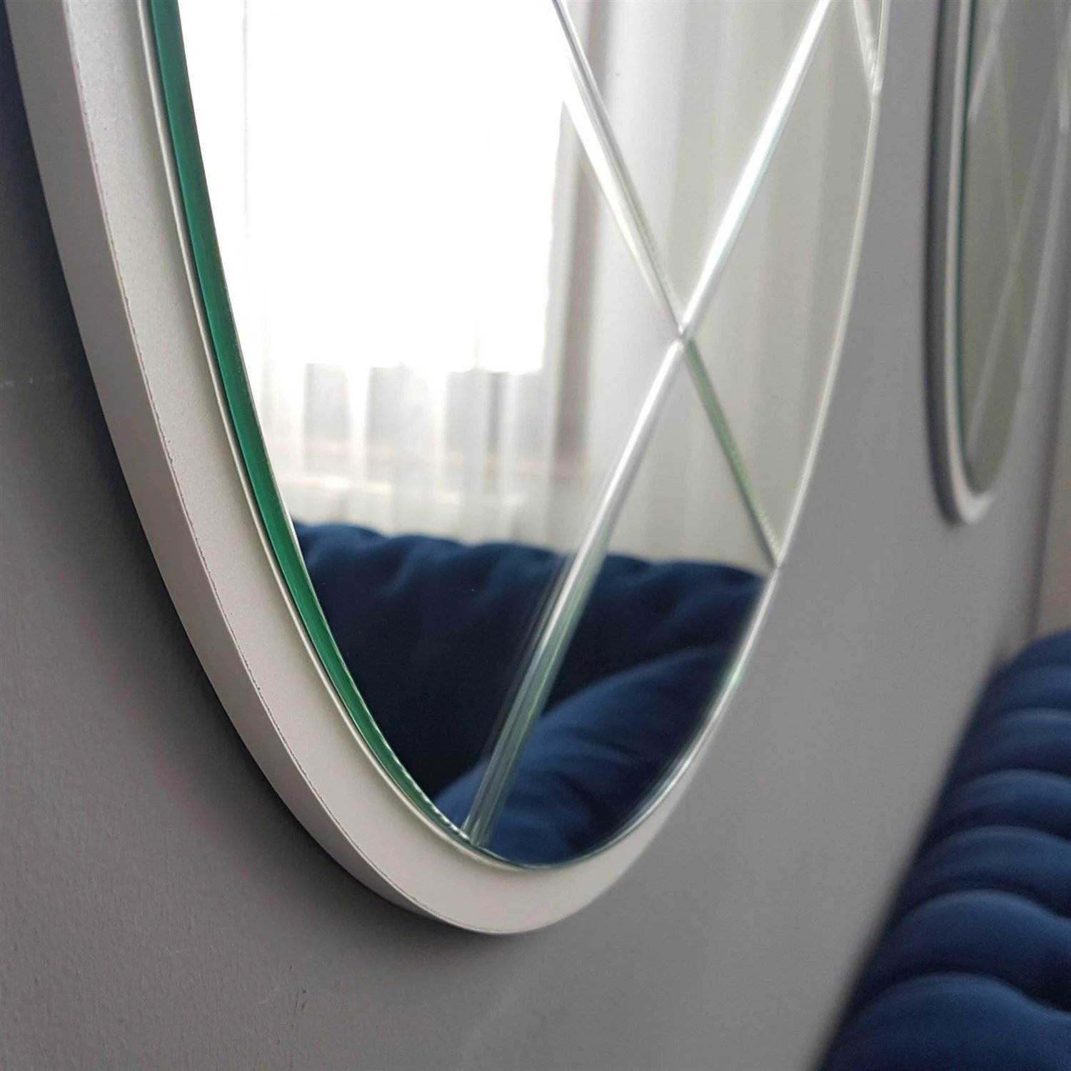 Pasqyrë Hanah Home, A700, ngjyrë argjendi, 60x60cm