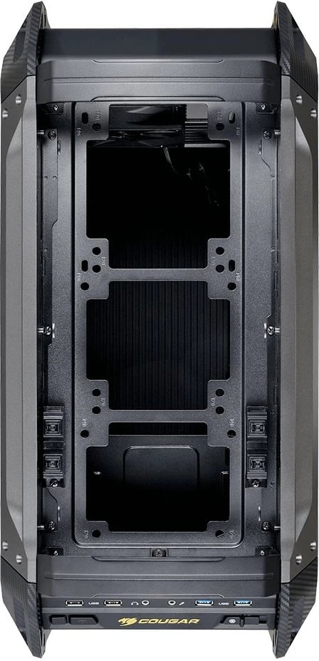 Kasë Cougar Panzer Max midi tower, e zezë