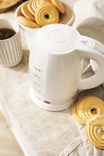 Çajnik elektrik, Adler, MS1276, 1.0 L, 1350-1600W, plastikë, bardhë