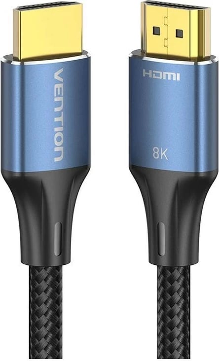 Kabel HDMI Vention, HDMI 2.1, 3m, 8K 60Hz, 4K 120Hz, zi-kaltër