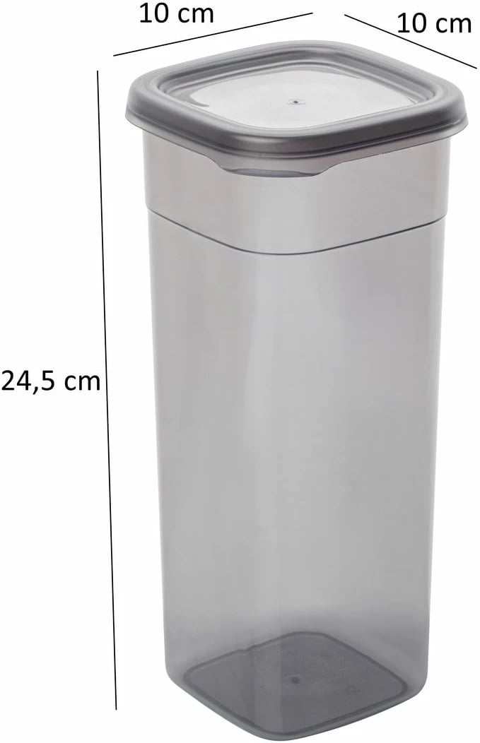 Set kuti për organizim (6 copë), ngjyrë antracit, BNMPEGYAS06-17 v2