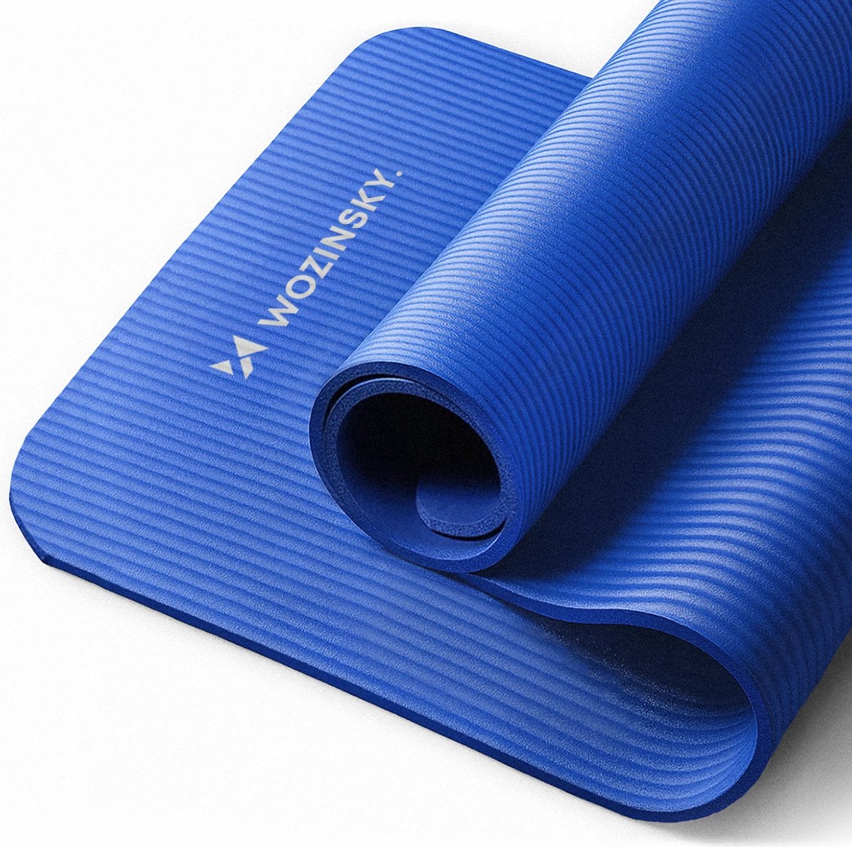 Tapet ushtrimesh/joga Wozinsky WNSP-BLUE 181x63x0.9 cm NBR, me rrip dhe çantë, blu