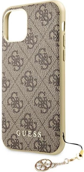 Mbështjellës Guess GUHCN61GF4GBR për iPhone 11/XR, 4G Charms, kafe Mbështjellës Guess GUHCN61GF4GBR për iPhone 11/XR, 4G Charms, kafe
