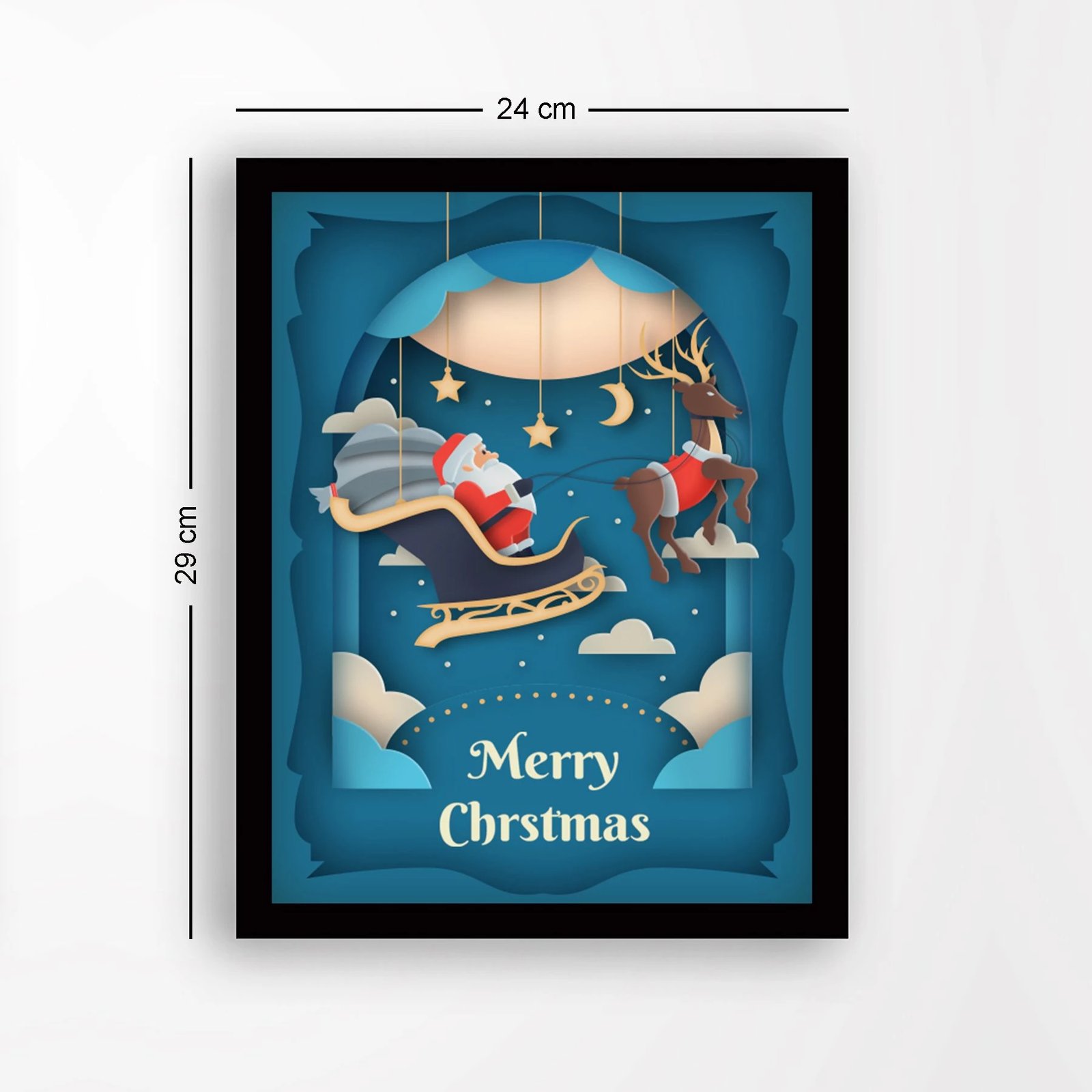 Pikturë dekorative me kornizë, MDF, Wallity, SC2731, shumëngjyrëshe, 24x29cm