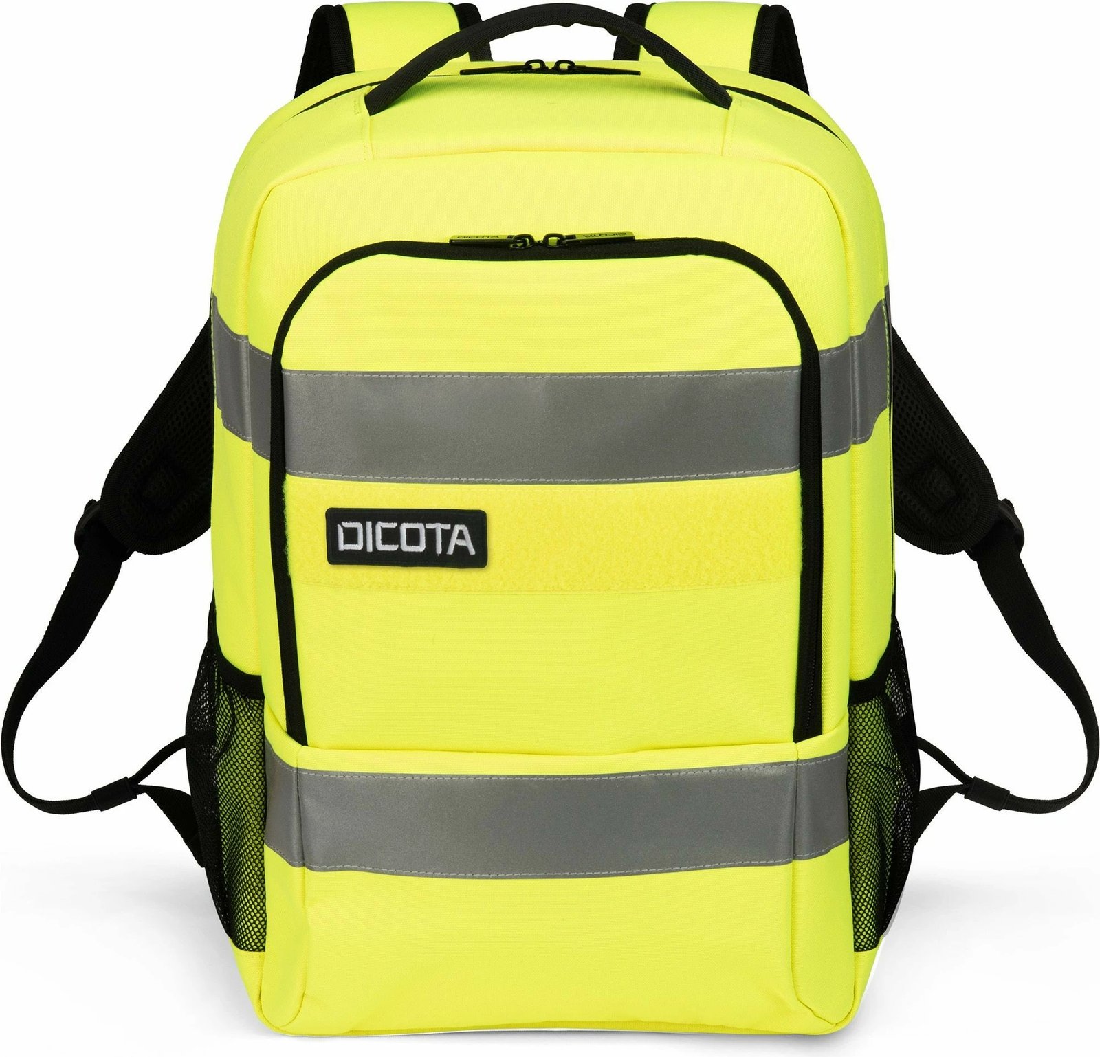 Rucksack DICOTA P20471-17, 24L, ndarje për laptop, rPET, zi/gri/verdhë