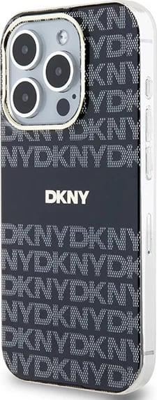 Mbështjellës DKNY IML Mono & Stripe MagSafe për iPhone 14 Pro Max, zi