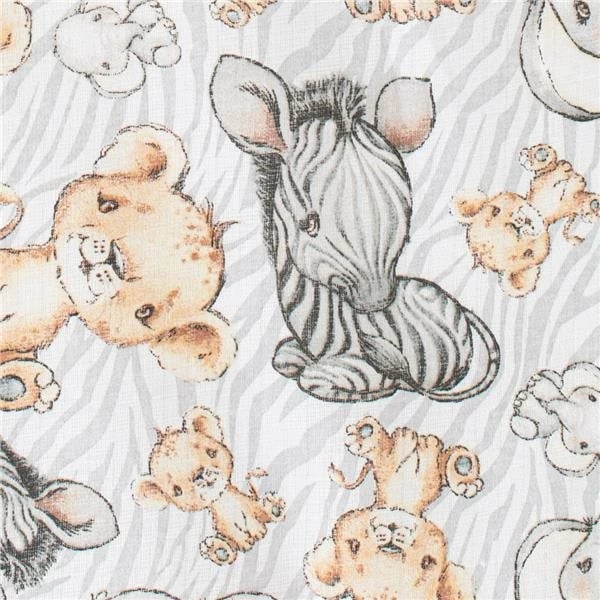 Pelenë pambuku, New Baby, 70x80 cm, set 3 copë, me print, ngjyrë sipas fotos