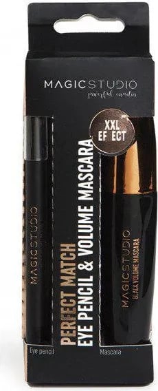 Set maskarë dhe laps për sy Magic Studio Powerful Cosmetics uniseks, 2 copë