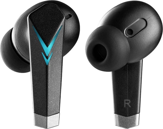 Kufje Bluetooth TWS Tracer GameZone T6 Pro TRASLU47284 me mikrofon, modalitet lojrash 65 ms, Bluetooth 5.3, kuti karikimi 300 mAh, USB-C, e zezë