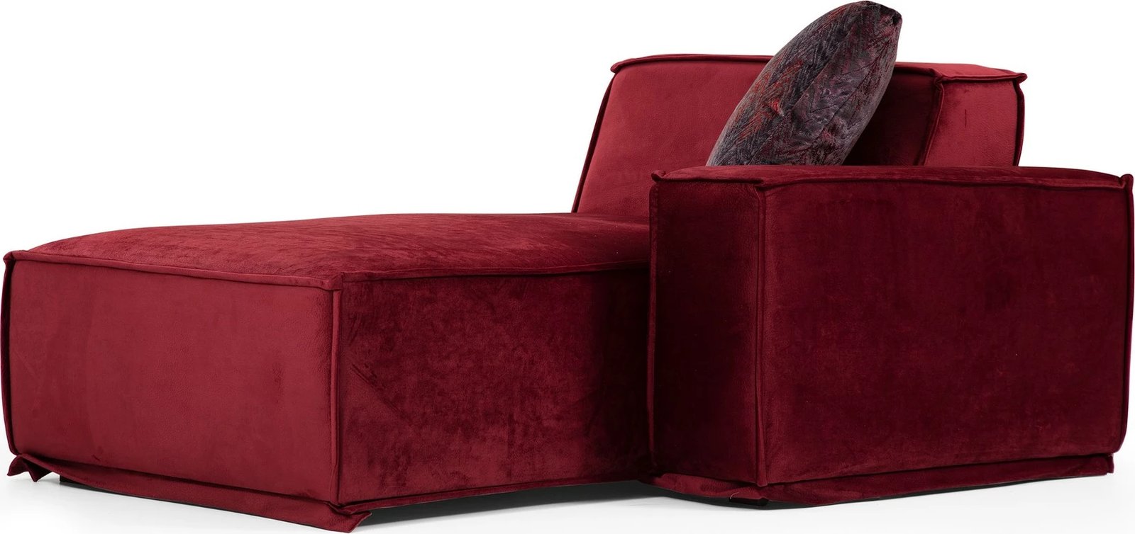 Këndare Atelier del Sofa, Lego Corner 8, ngjyrë burgundy (Chl-O1-1R)