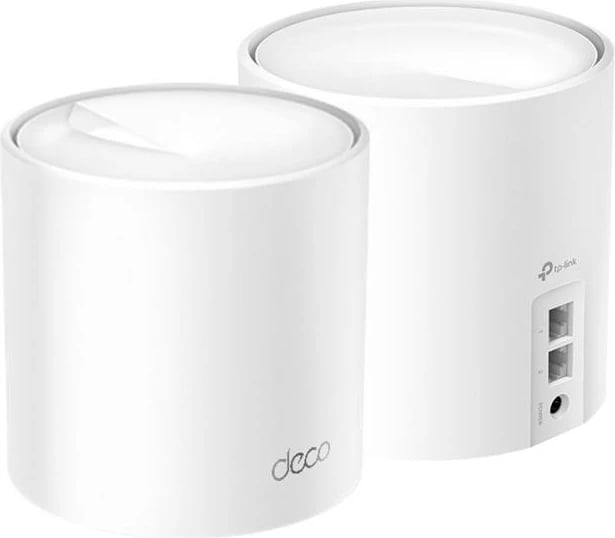 Pikë aksesi/Router mesh Wi‑Fi 6, TP-Link Deco X10, AX1500 deri 1.5 Gbps, e bardhë, set 2