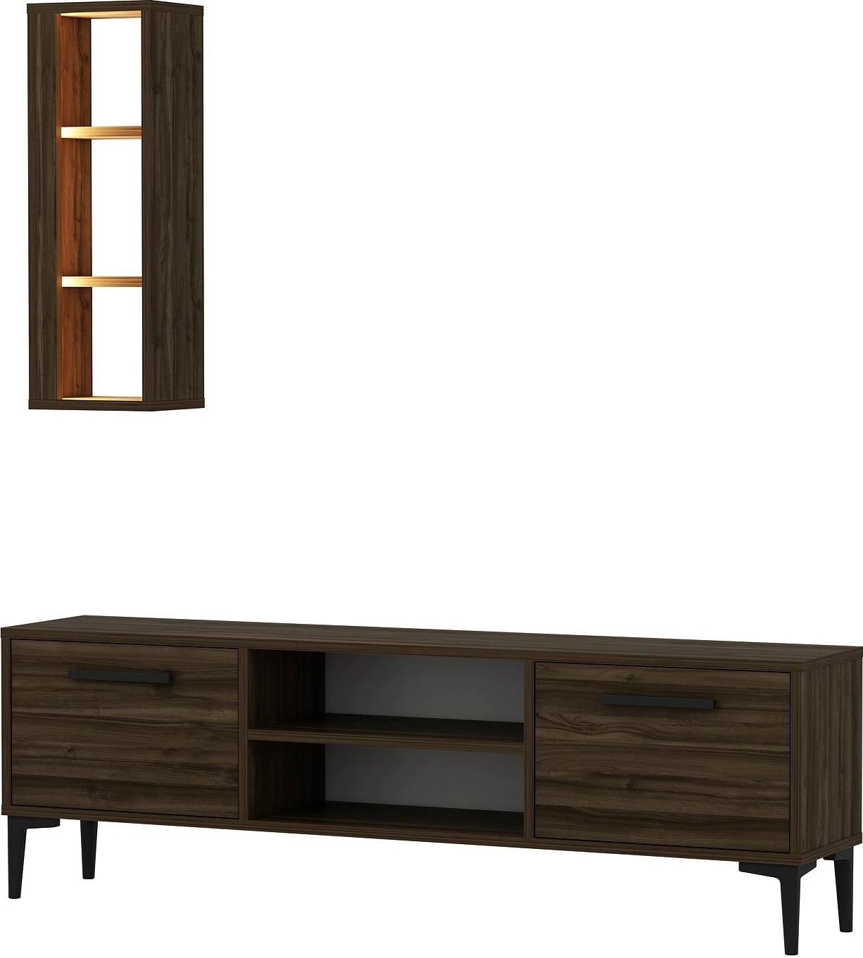 Komodë TV Skye Decor, ngjyrë arre, Bien