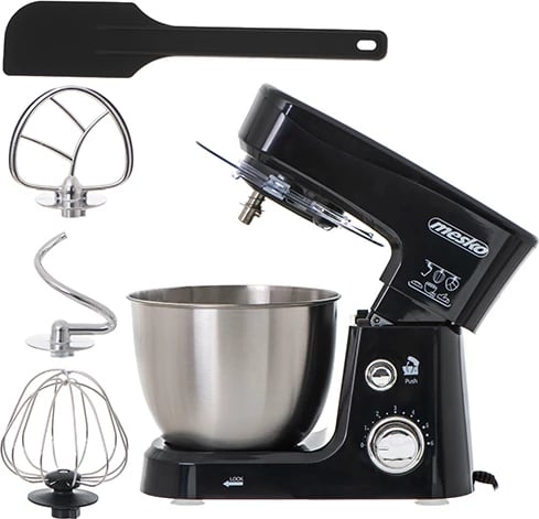 Mikser planetar tavoline, Mesko MS 4217, 3.5L, 6 shpejtësi, 1200W, tas çelik inox
