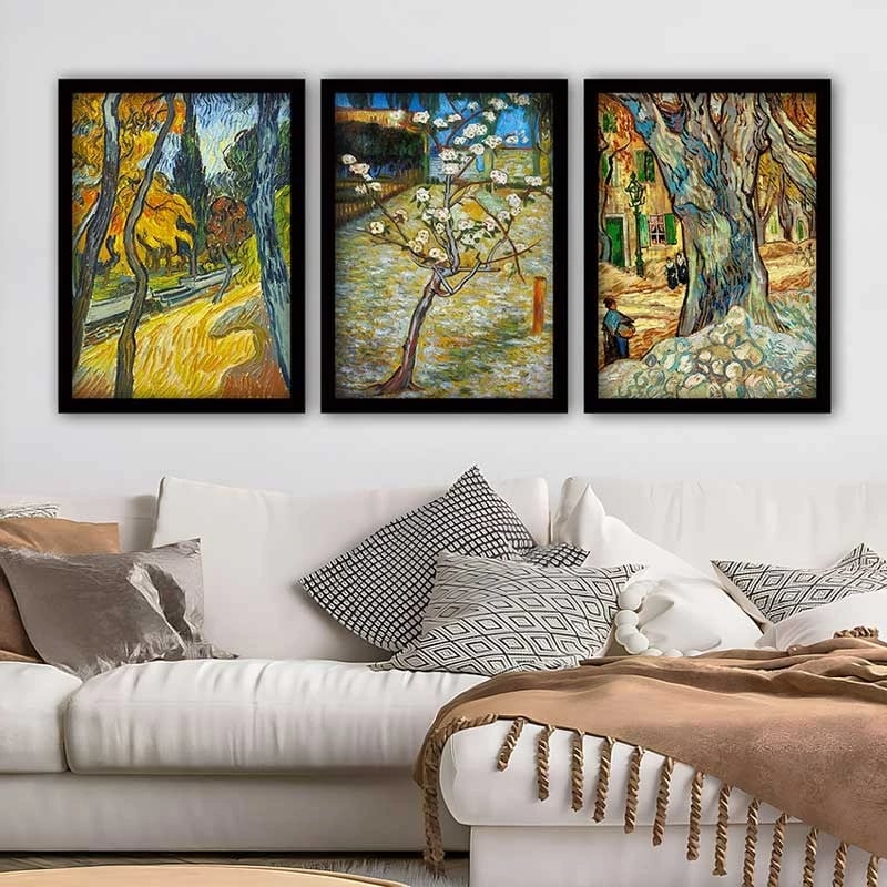 Pikturë dekorative me kornizë (3 copë), Wallity, 3SC_UN87641_3545