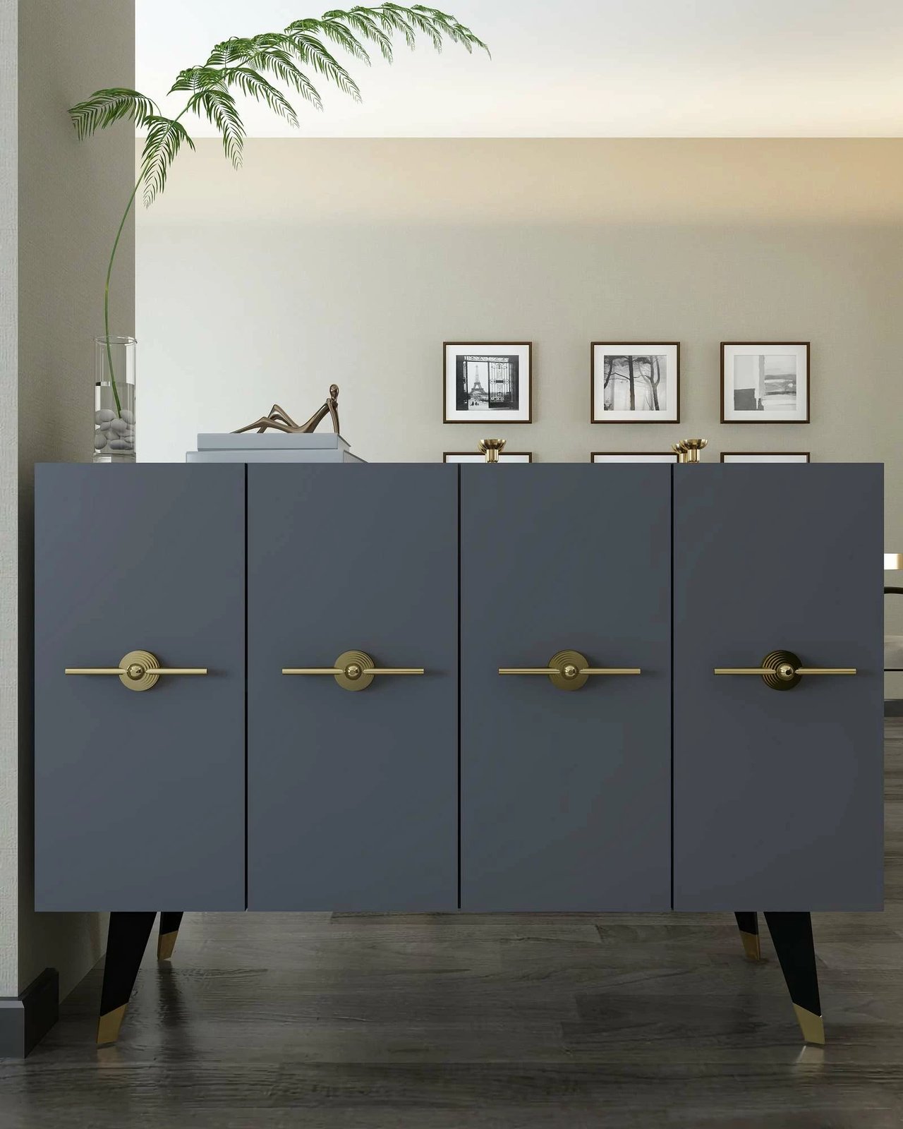 Konsolë Skye Decor, anthracite, ari, 8169KM-32