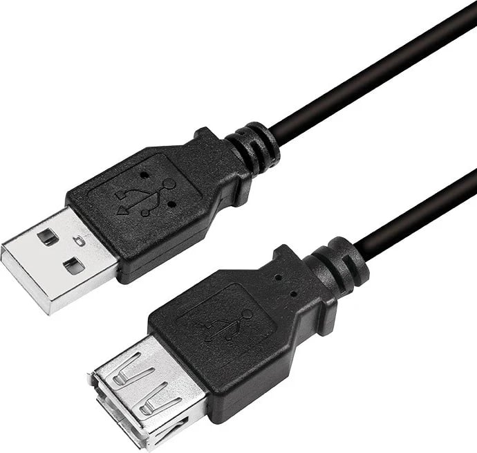 Kabllo USB 2.0 LogiLink, e zezë