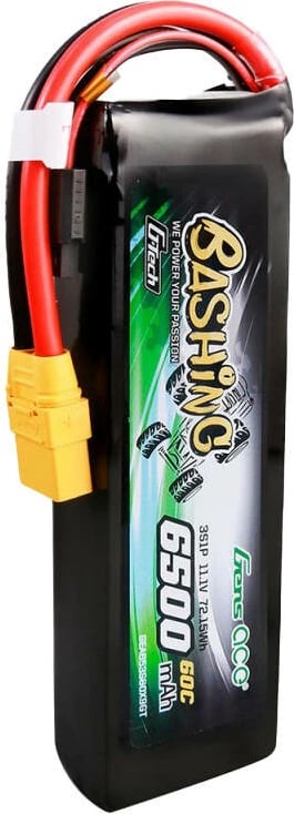 Bateri LiPo Gens ace G-Tech 6500mAh 11.1V 60C 3S1P, XT90, Bashing Series