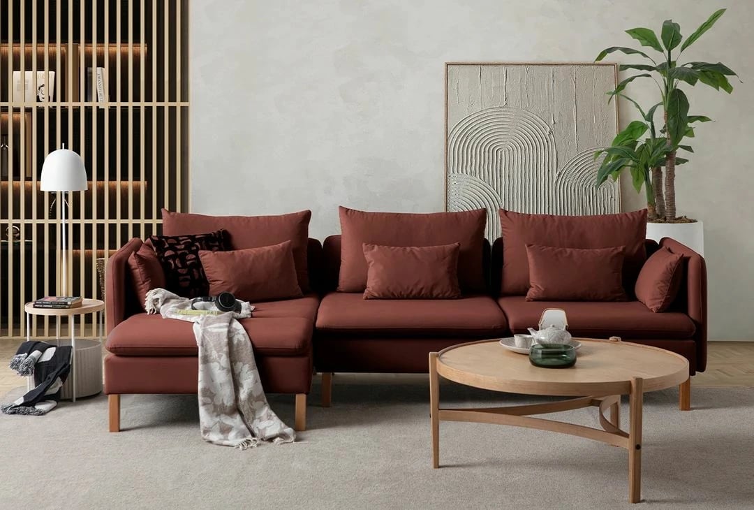 Këndare Flexy Relax, ngjyrë e kuqe tjegulle, Atelier del Sofa