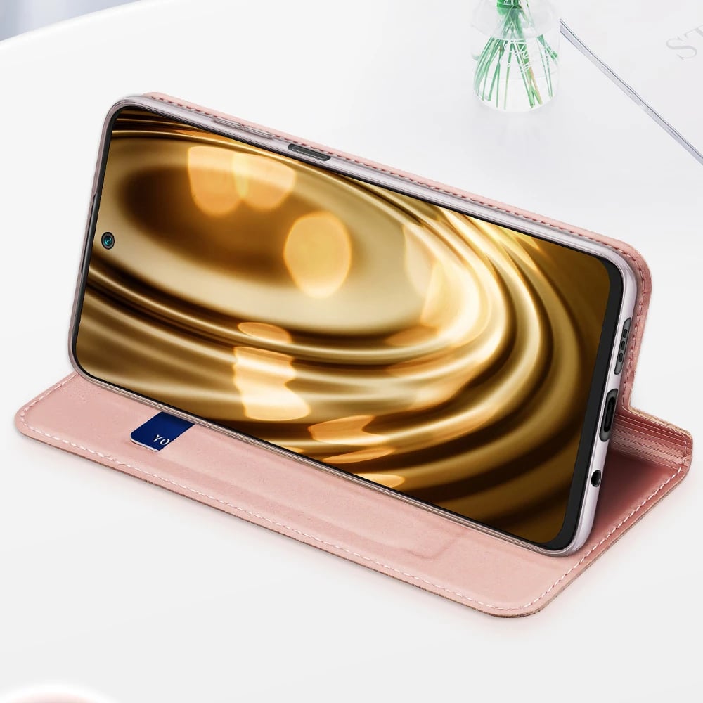 Mbështjellës Dux Ducis Skin Pro për Xiaomi Redmi 10, me kapak, me mbajtëse kartelash, Gold Mbështjellës Dux Ducis Skin Pro për Xiaomi Redmi 10, me kapak, me mbajtëse kartelash, Gold