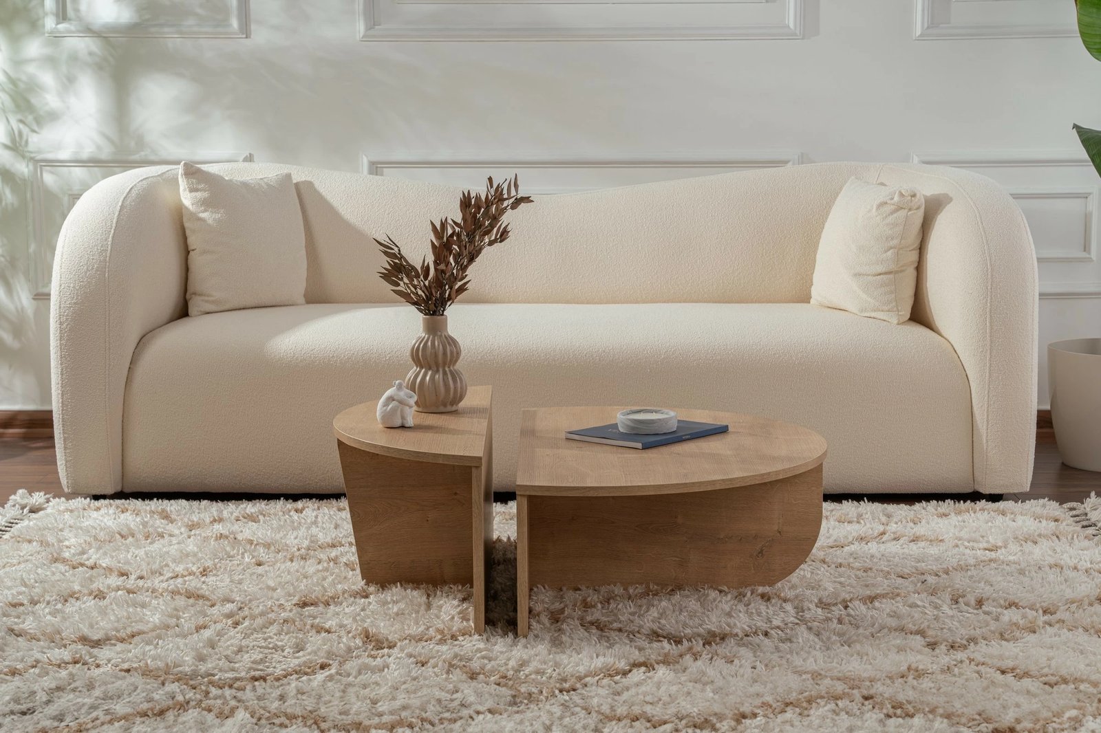 Tavolinë kafeje Nordure, Orion, ngjyrë lisi mjaltë