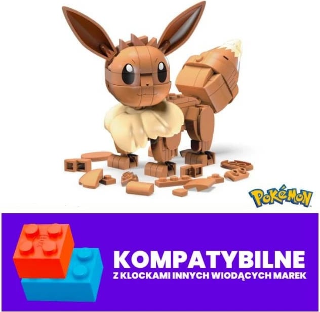 Set ndërtimi Mega Bloks Pokémon Eevee GKY95/HDL84, 215 pjesë