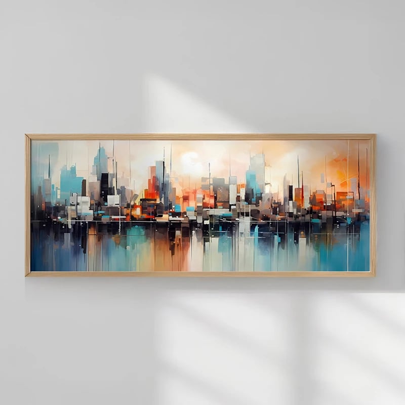 Pikturë muri në kornizë Xenbo, print digjital, shumëngjyrëshe, 120x2x50cm