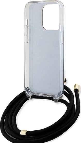 Mbështjellës Guess Crossbody Cord 4G Print për iPhone 15 Pro, zi Mbështjellës Guess Crossbody Cord 4G Print për iPhone 15 Pro, zi