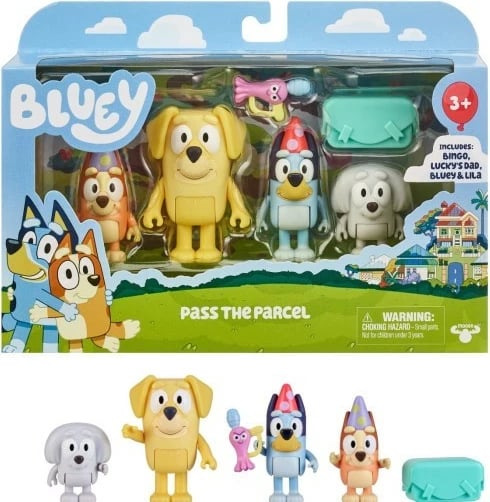 Set figurina Bluey Tm Toys BLU17558, 4 copë