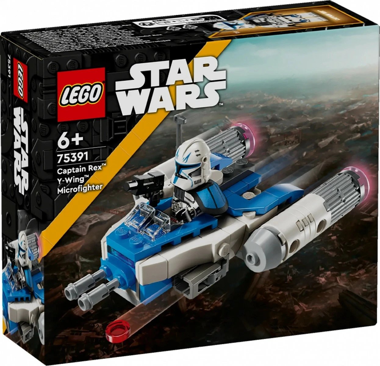 Set LEGO Star Wars Microfighter Y-Wing Captain Rex 75391, 99 pjesë, plastikë