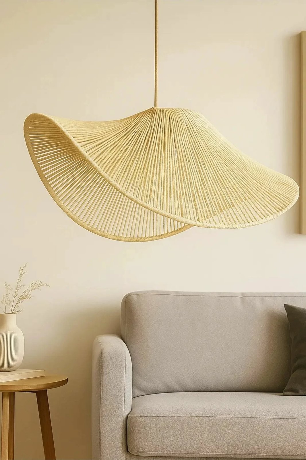 Llambë tavani Opviq, BK179, makrame, ngjyrë ecru