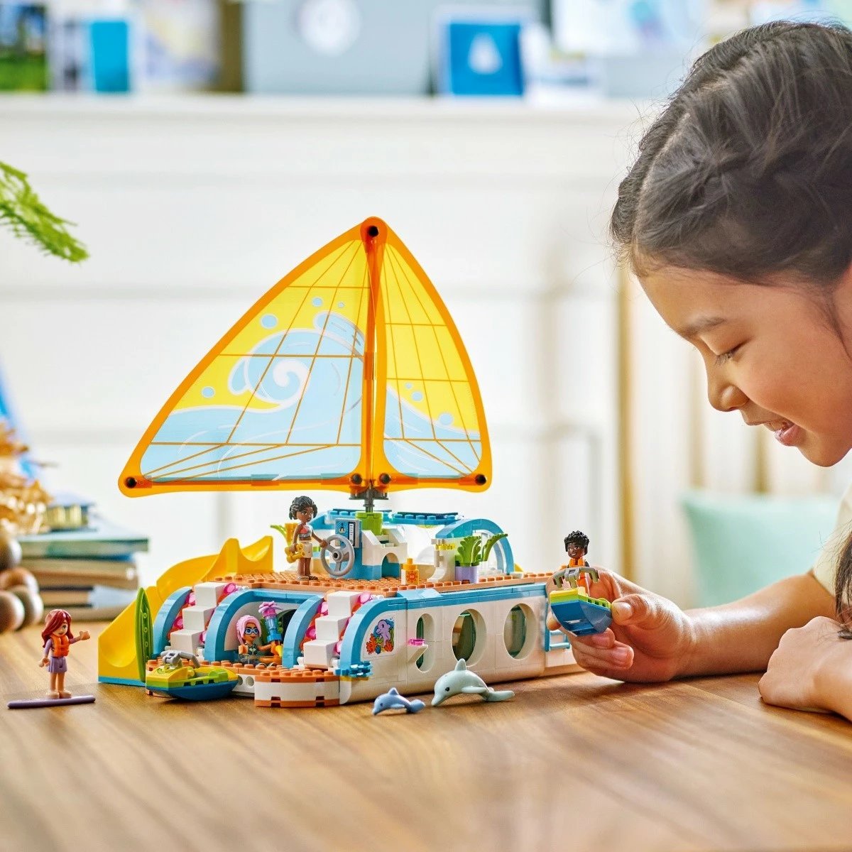 Set lodrash LEGO Friends 42664 Adventure on the Boat, 685 pjesë, shumëngjyrëshe
