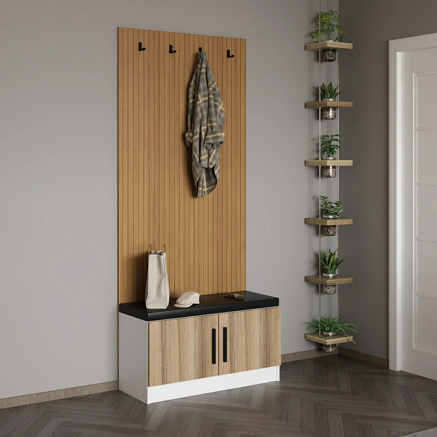 Stendë për korridor, ngjyrë arre, Skye Decor, Noah - 8299