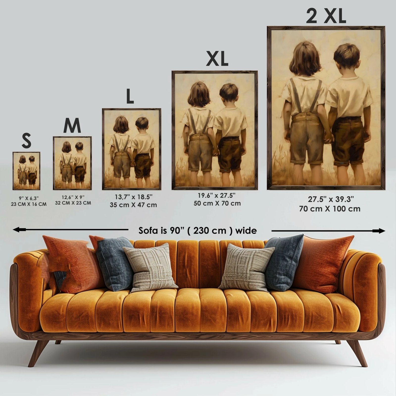 Pikturë dekorative me kornizë MDF, Wallity, GE232-L, shumëngjyrëshe, 35x47x3.5cm