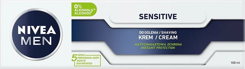 Krem për rruajtje për meshkuj Nivea Sensitive Soothing, 100ml