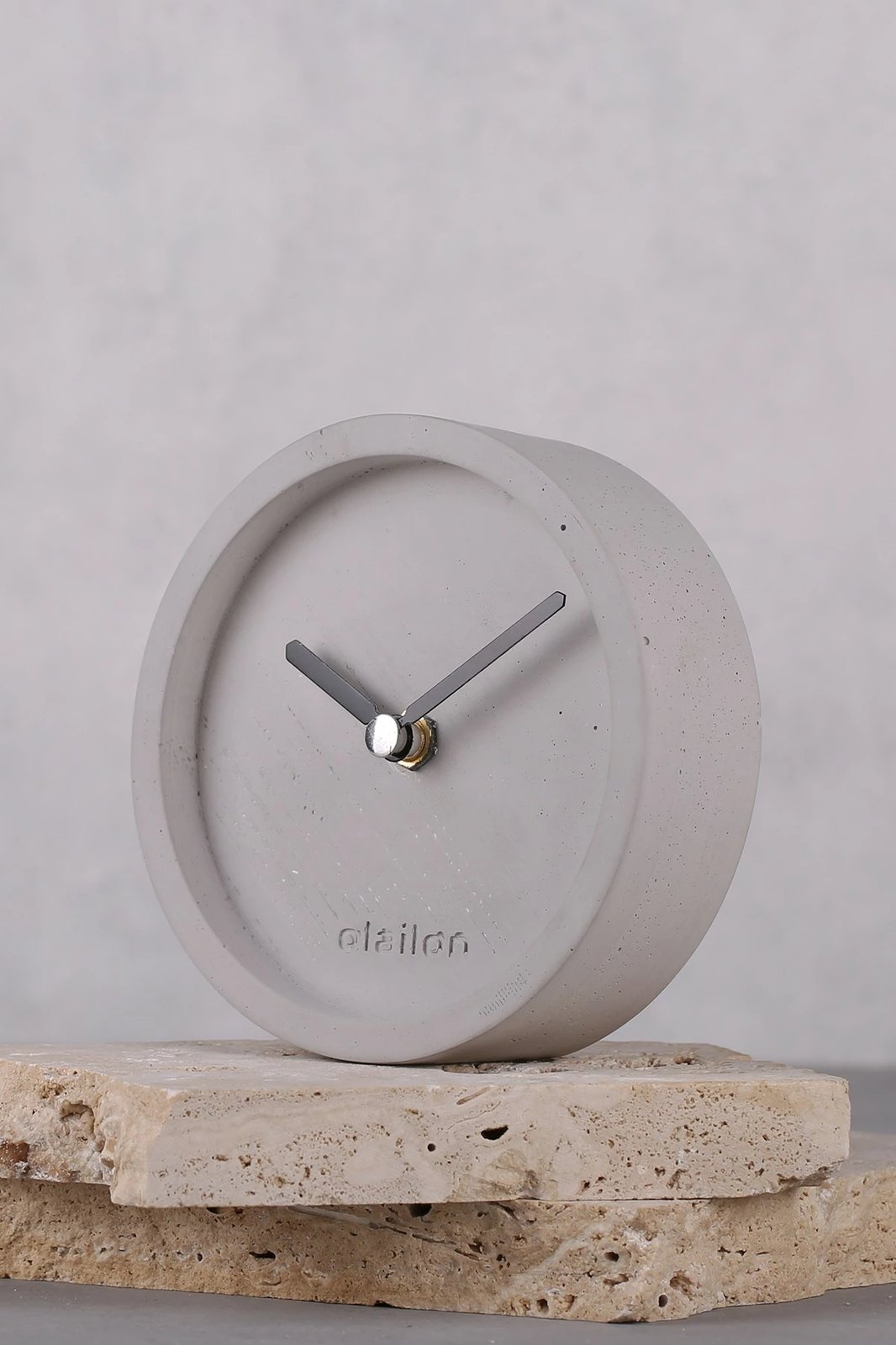 Orë dekorative betoni, ngjyrë gri, Aberto Design, Saat