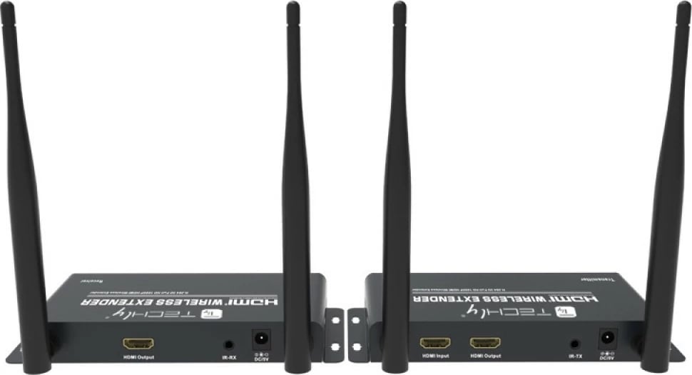 Wireless HDMI Extender Techly 365610, FullHD 60Hz, 5.8GHz, deri 200m, i zi, set