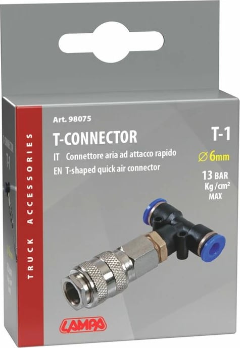 Konektor Ajri T-1 Ø6mm Kamioni