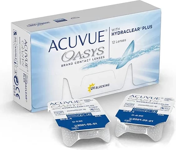 Lente kontakti Acuvue Oasys Hydraclear, 12 copë