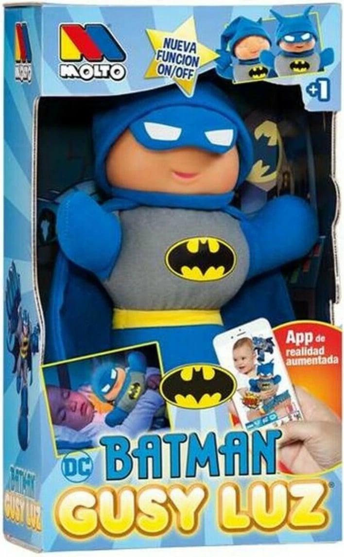 Lodër e butë Batman Moltó Gusy Luz 15868, 28 cm