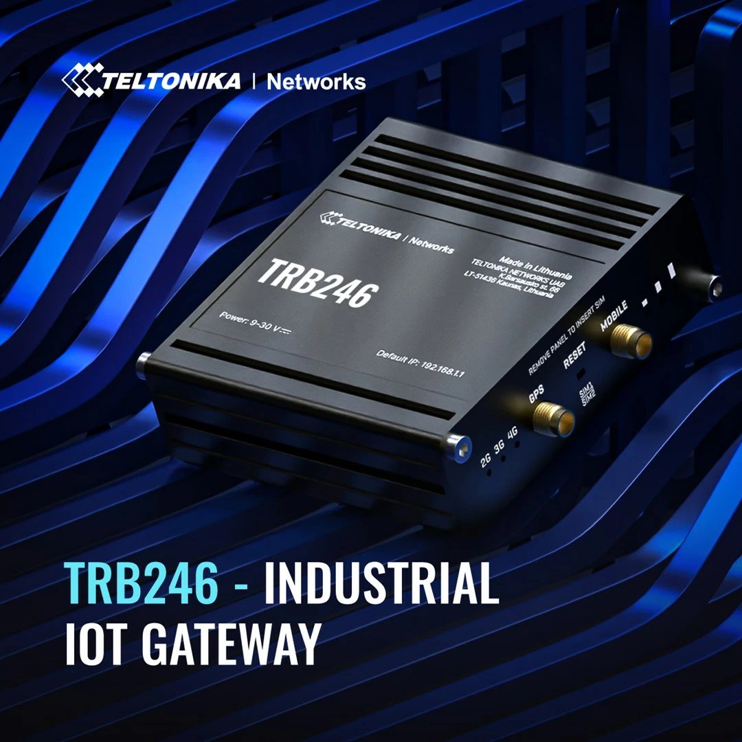 Router industrial Teltonika TRB246, IoT LTE Cat 4, 1x RJ45, IP30, Alumini