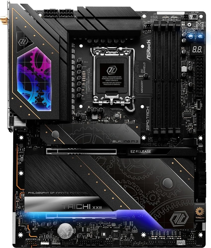 Pllakë amë ASRock Z890 Taichi, LGA1851, WiFi 7, Thunderbolt 4, e zezë