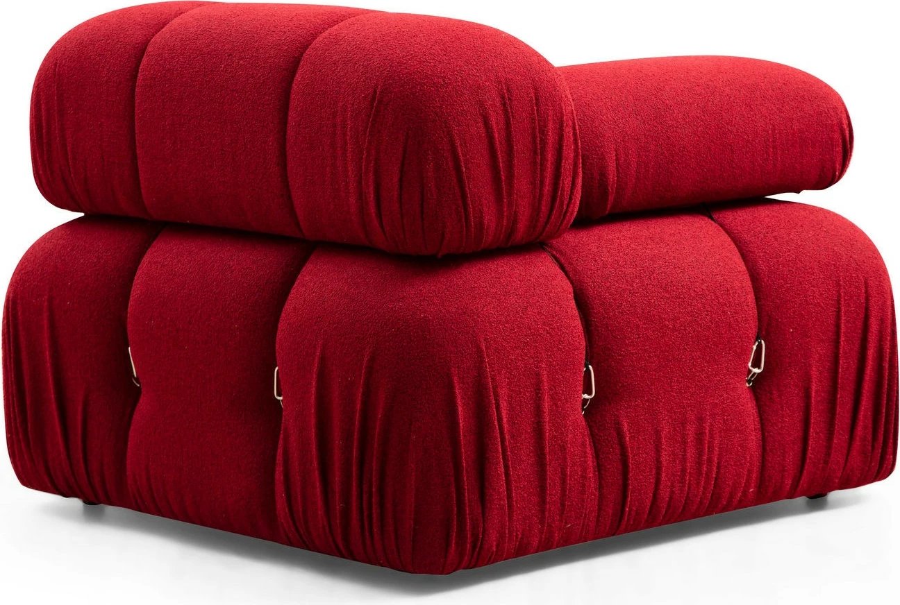 Kënd-sofë Bubble, ngjyrë e kuqe, Atelier del Sofa (L1-O1-1R-Puf)