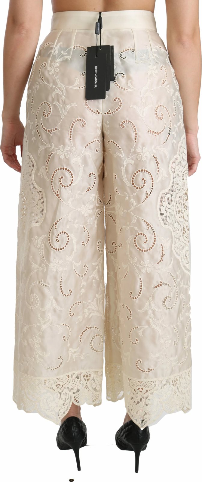 Pantallona për femra Dolce & Gabbana, bezhë