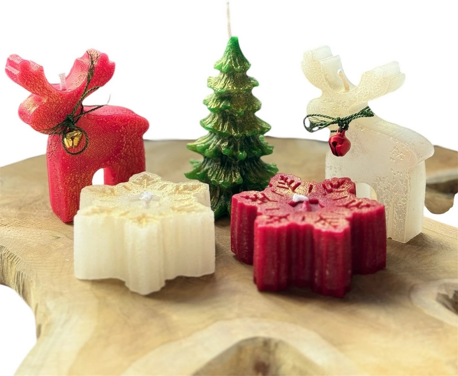 Set qirinjsh (5 copë), Evila Originals, set qirinjsh për Krishtlindje, Candle Set16