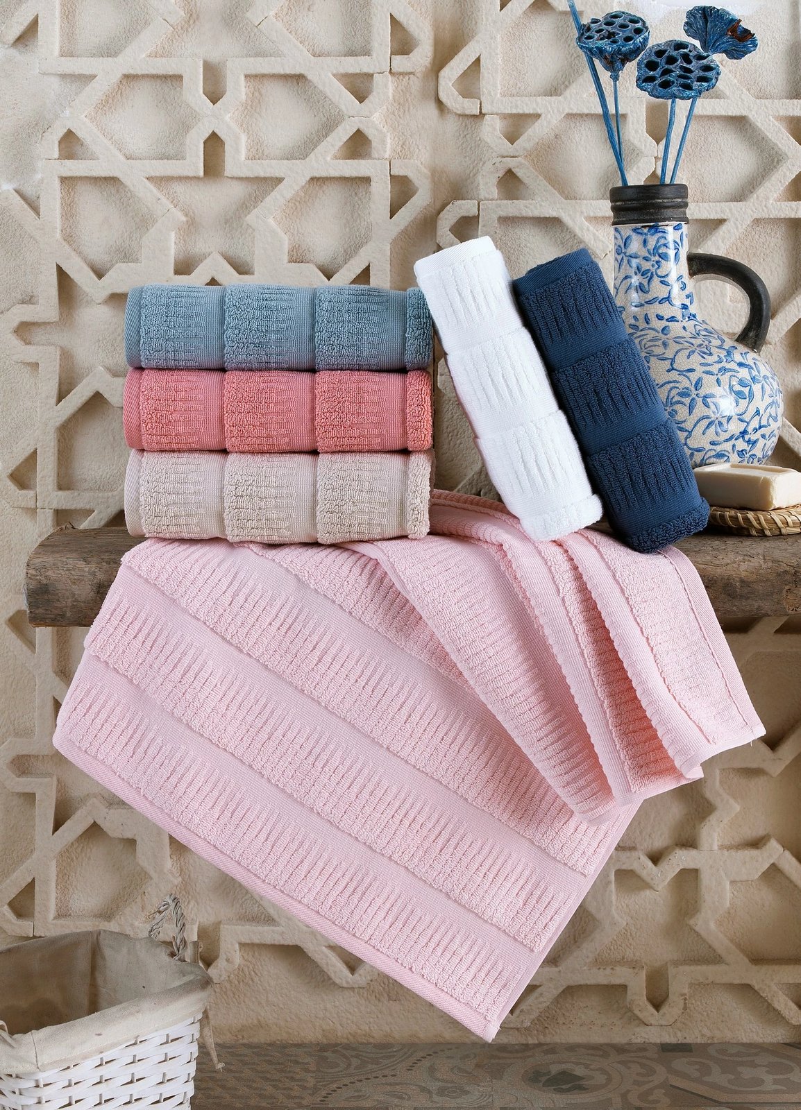 Set peshqirësh për banjo (6 copë), Mijolnir, ngjyra të përziera